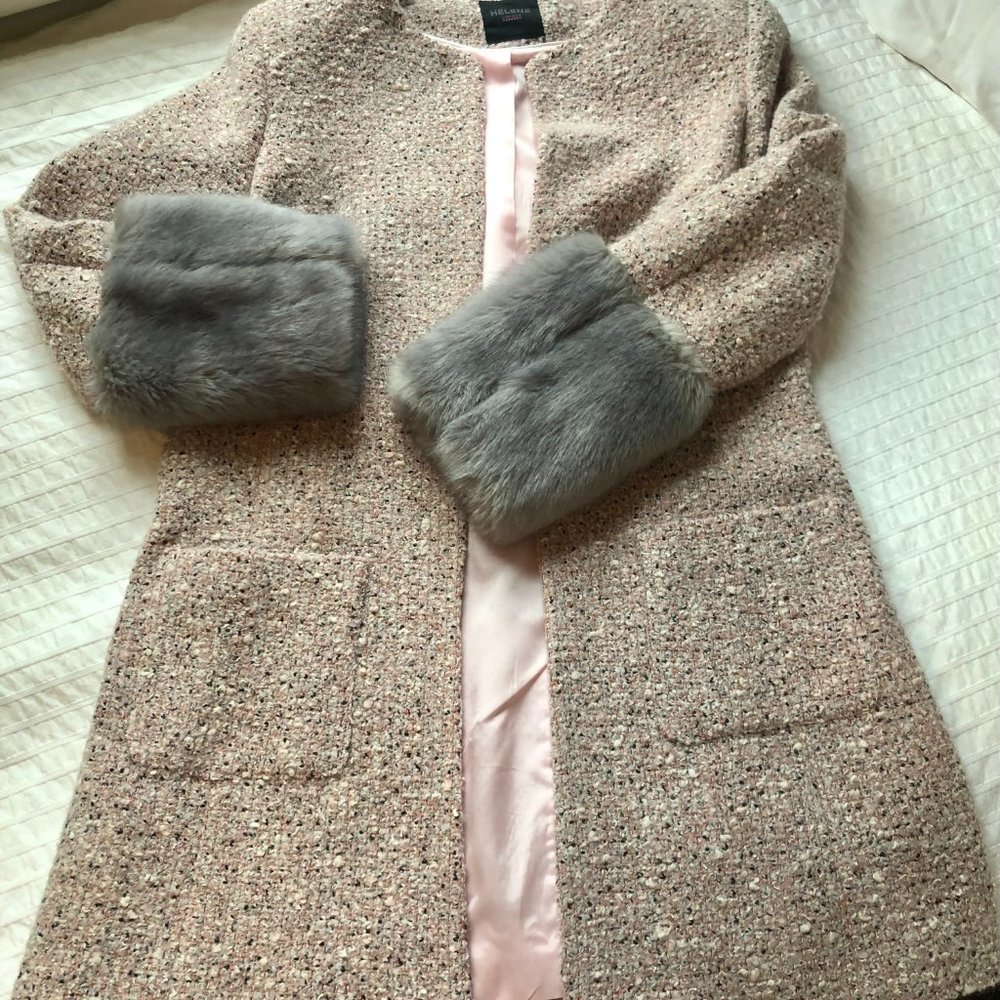 Helene London Pink Tweed Jacket - Size L